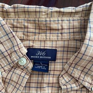 Vintage Plaid Brooks Brothers 100 % cotton Causal Plaid shirt